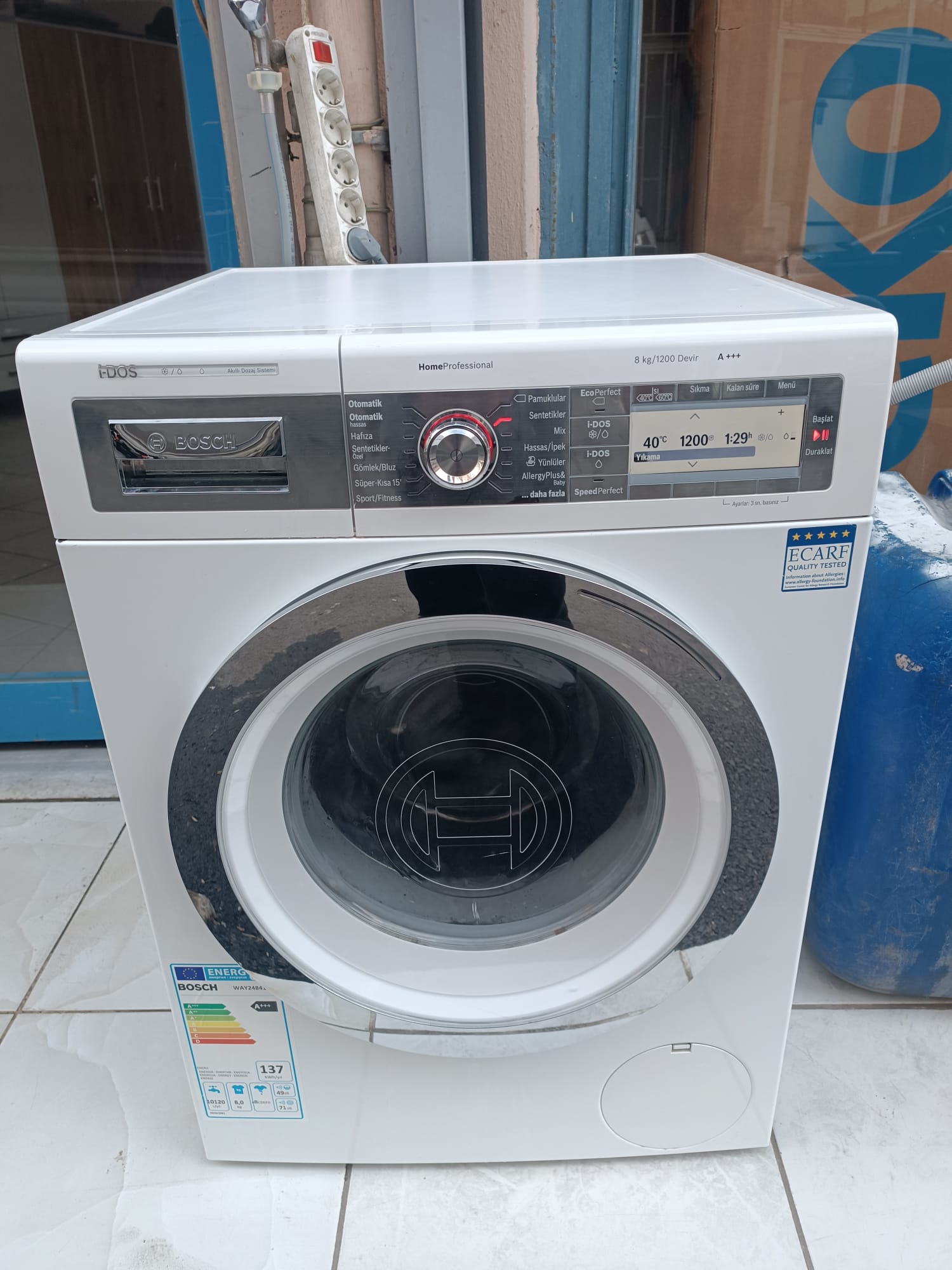 Kayseri İkinci El Bosch çamaşır makinesi 8 kg